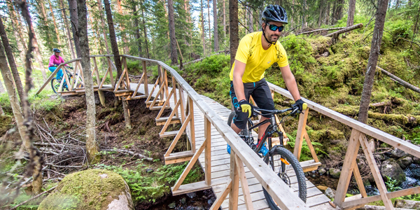 Avbrekk fra møte med stisykling i Trysil